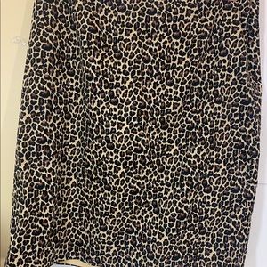 Cato animal leopard print pencil skirt